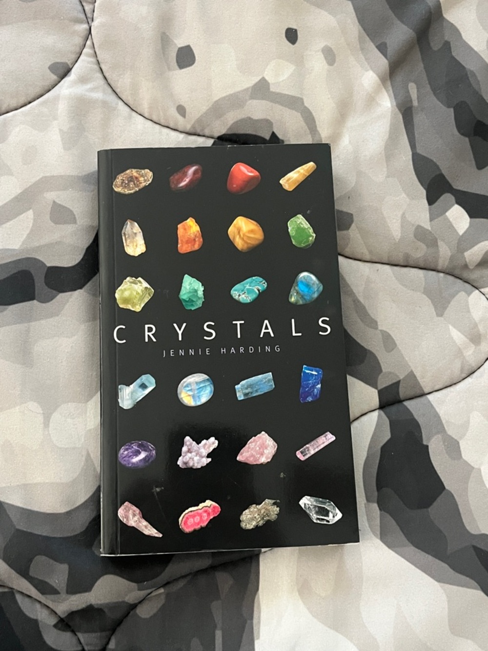 Crystals by Jennie Harding - Black Cover with Colorful Gemstones